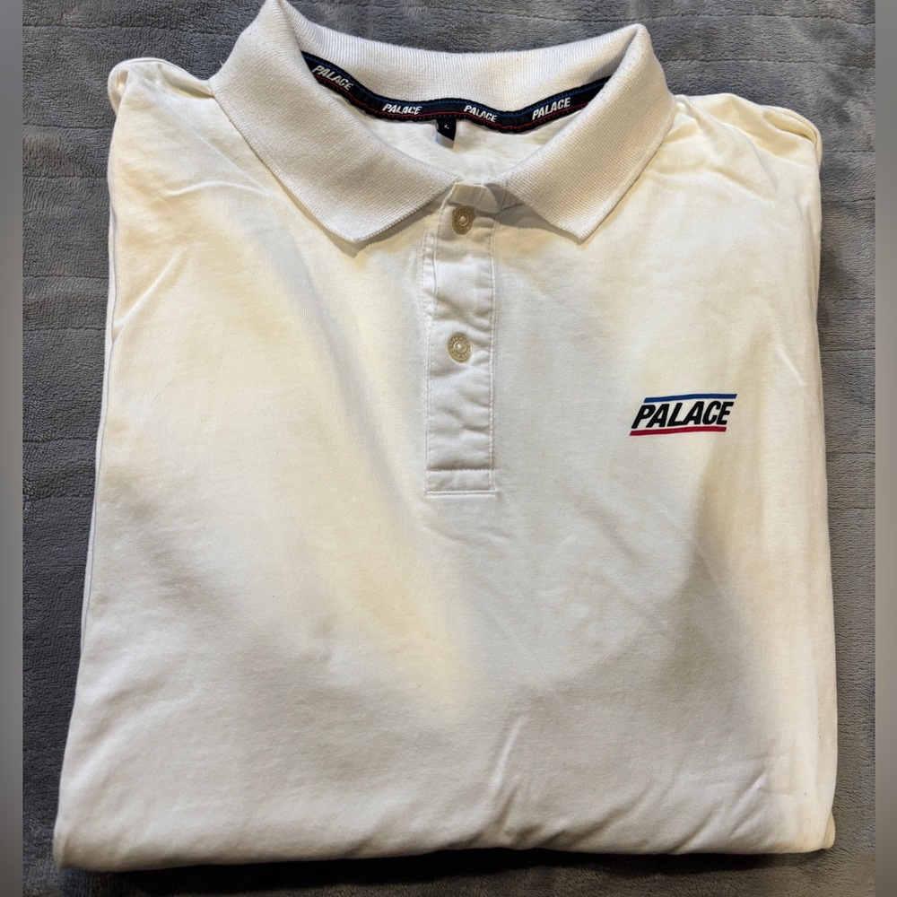 PALACE Classic White Polo Shirt